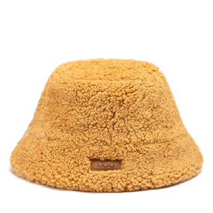 UGG Curly Sheepskin Bucket Hat