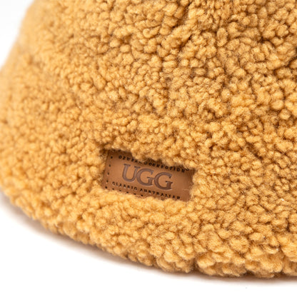 UGG Curly Sheepskin Bucket Hat