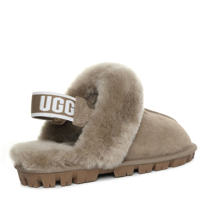 Fluffy Strap Ladies Scuff Uggs