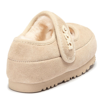 Kids Velcro Ugg Slippers