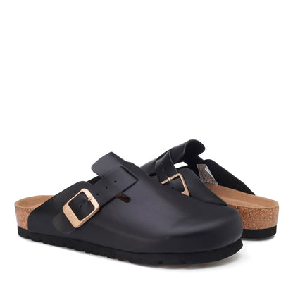 Smooth Leather Ugg Slippers