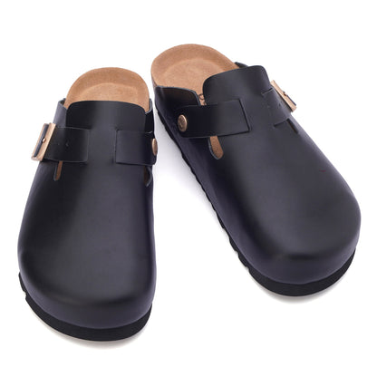 Smooth Leather Ugg Slippers