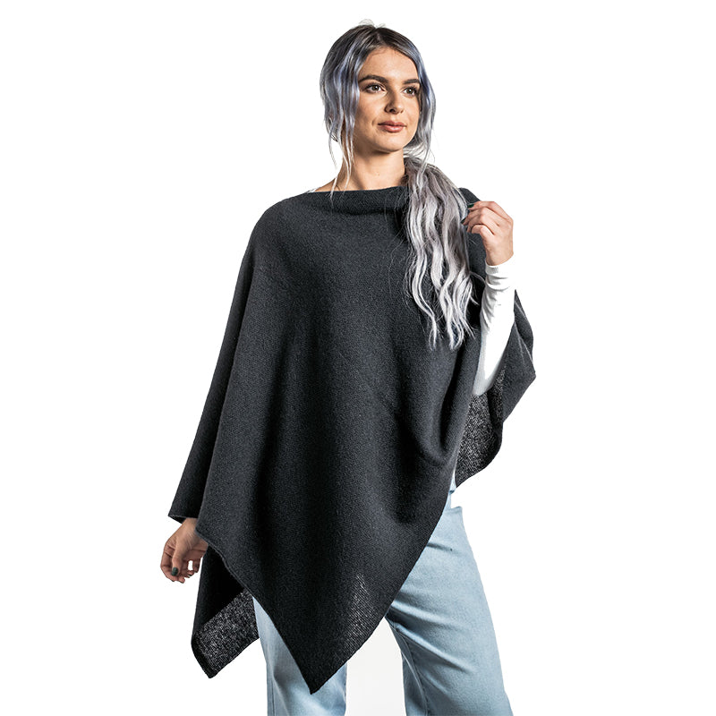 Charcoal - Two Way Poncho