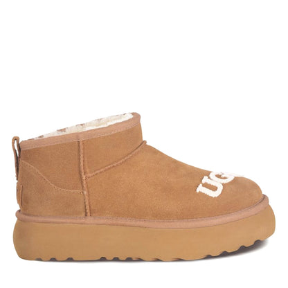 Platform Logo Mini Ugg Boots