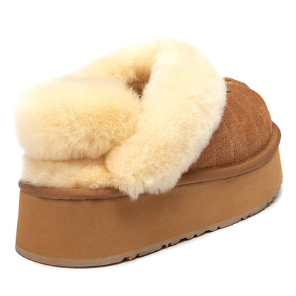 Fluffy Strap Platform Uggs