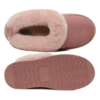 Fluffy Platform Ugg Slippers