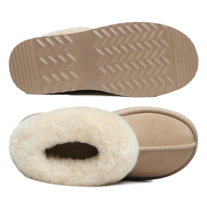 Platinum Platform Ugg Slippers