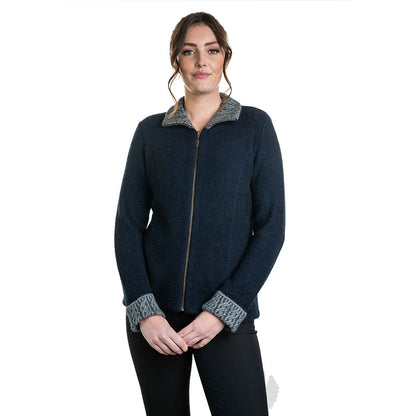 Premium Possum and Merino Wool - Two Tone Trim Jacket