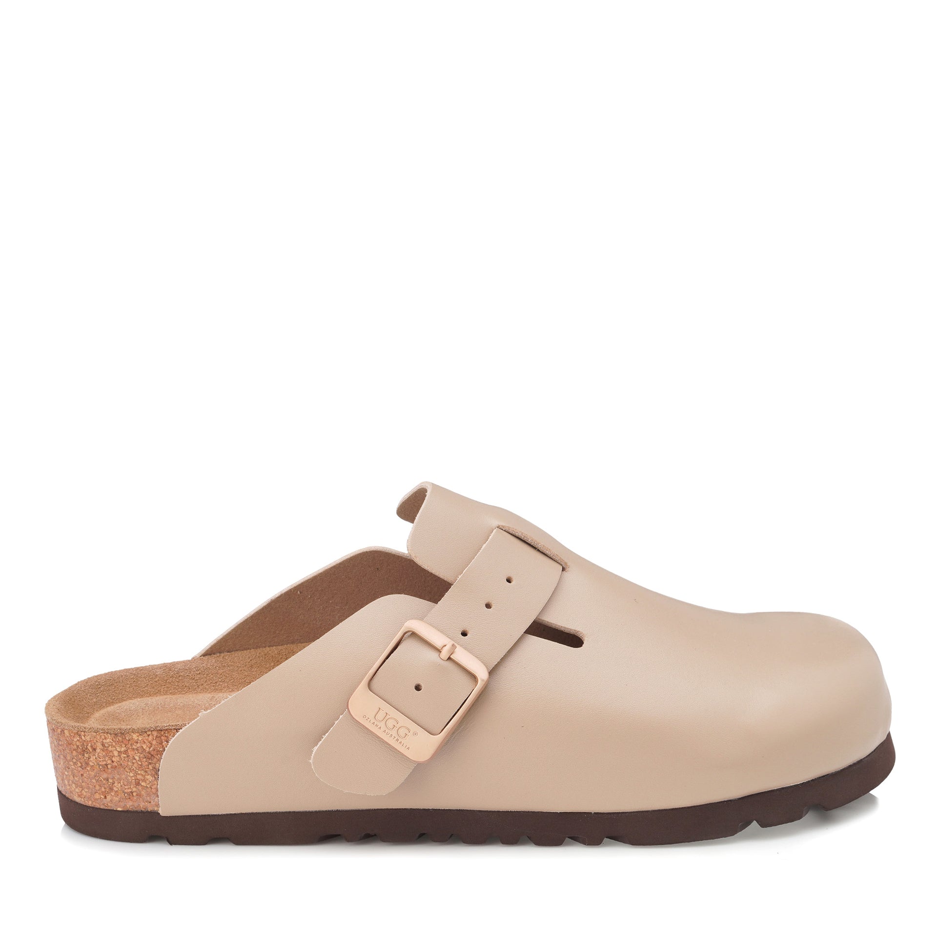 Smooth Leather Ugg Slippers