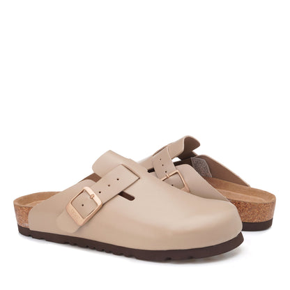 Smooth Leather Ugg Slippers